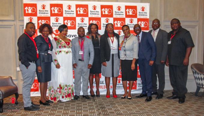 Save the Children staff members at the centenary celebrations